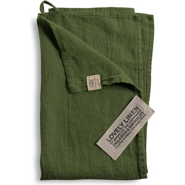 Lovely Linen Lovely Handduk 90x145 Grön - Jeep Green (90x145)