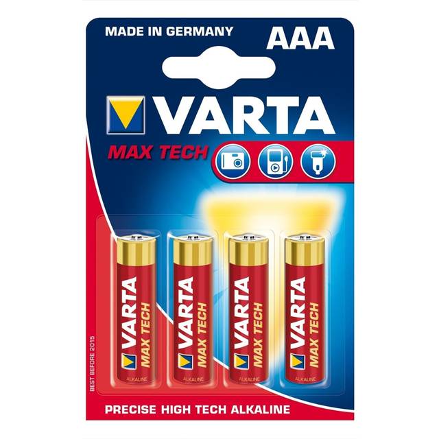Varta Longlife Max Power AAA Battery (4 Pack) 04703101404