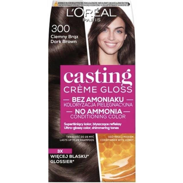 L'Oréal Paris Casting Creme Gloss Permanent Hårfärg, Mörkbrun, 75 ml