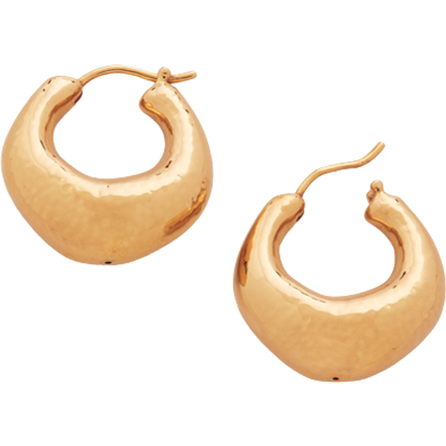 Monica Vinader Deia Chunky Hoop Earrings, Gold