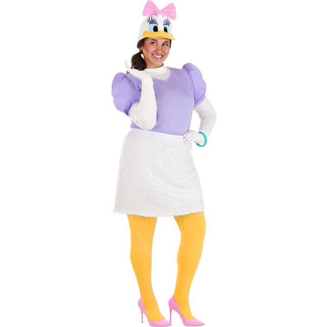 Disney Plus Size Daisy Duck Costume for Women - Purple&#47;White&#47;Yellow (2X)