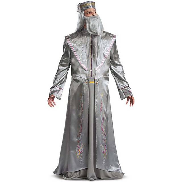 Harry Potter Dumbledore Deluxe Men's Costume - Yellow&#47;Pink&#47;Gray (L/XL)
