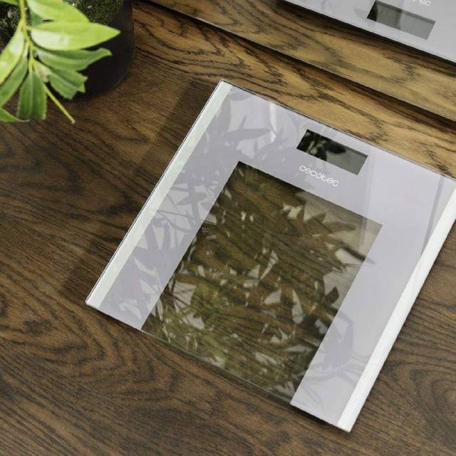 Cecotec Digital Surface Precision Health Bathroom Scale, Tempered Glass Platform, 30 x 30 cm, Inverted LCD Display, Maximum Capacity 180 kg, Extra