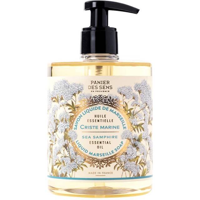 Panier des Sens - Marseille Liquid Hand Soap - Sea Samphire Hand Wash - Moisturizing Soap with Coconut Oil - Bathroom & Kitchen Refillable Soap - 97%