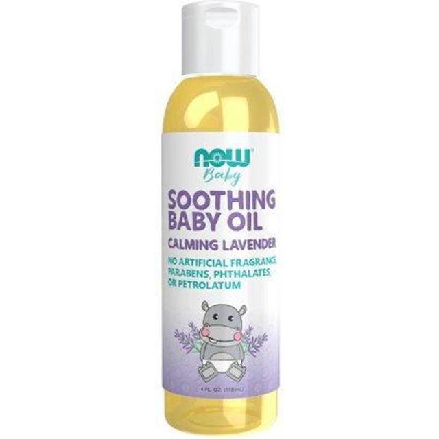 NOW Foods Baby  Soothing Baby Oil  Calming Lavender  No Artificial Fragrance  Parabens  Phthalates  or Petrolatum  4-Ounce