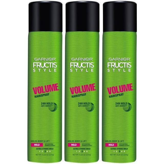 Garnier Fructis Style Volume Hairspray  All Hair Types  8.25 Oz. (Packaging May Vary)  3Count