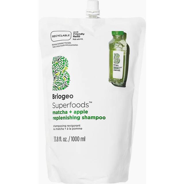 Briogeo Superfoods Matcha + Apple Replenishing Shampoo Jumbo Pouch 1000ml