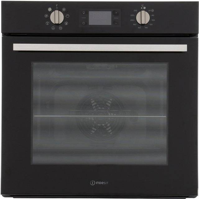 INDESIT Turn&Go IFW 6340 BL Electric Oven - Black, Black