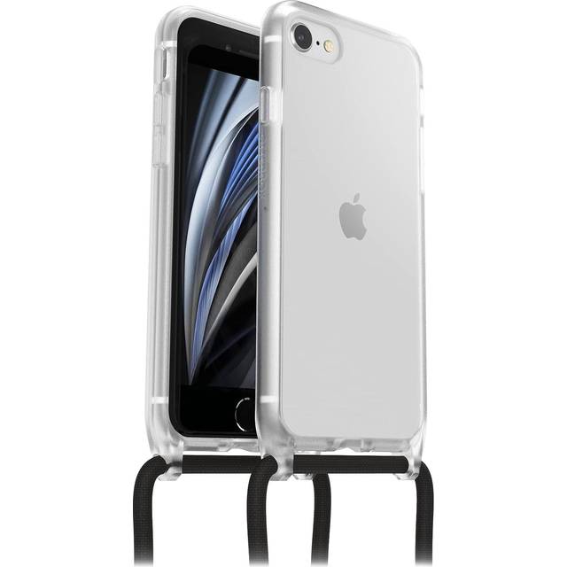 OtterBox React Necklace skal för iPhone 7/8/SE 2020/SE 2022, ultratunnt, skyddande skal med justerbart och avtagtart halsband, testad till militärstandard, Stardust