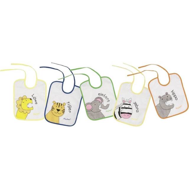 bibs jungle animals 5 pieces