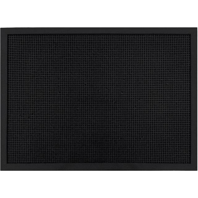 Non-Slip Outdoor Door Mat - Black (Rectangle W60 x L80 cm)