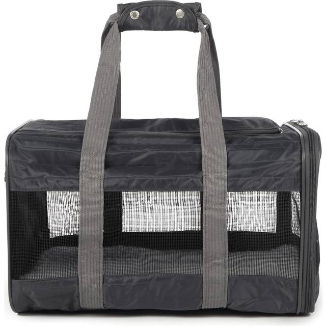 Sherpa Original Deluxe Travel Pet Carrier  Airline Approved & Guaranteed On Board - Charcoal Gray  Medium