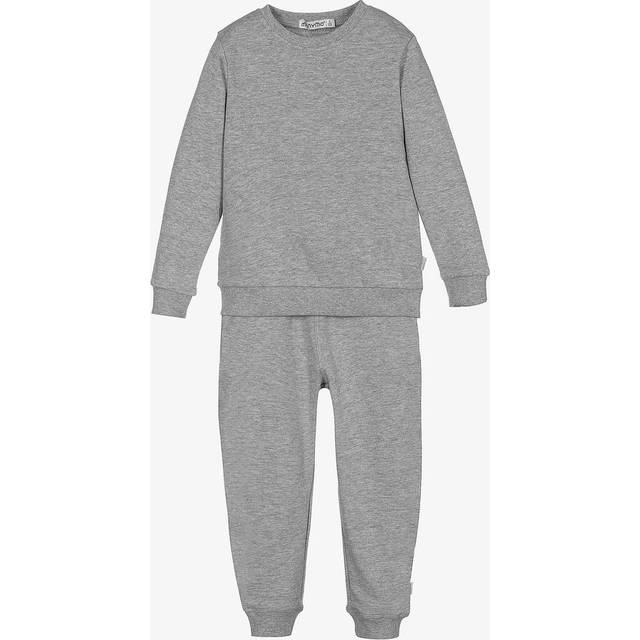 Minymo - Greymelange sweatsæt - Grå - str. 10 år/140 cm