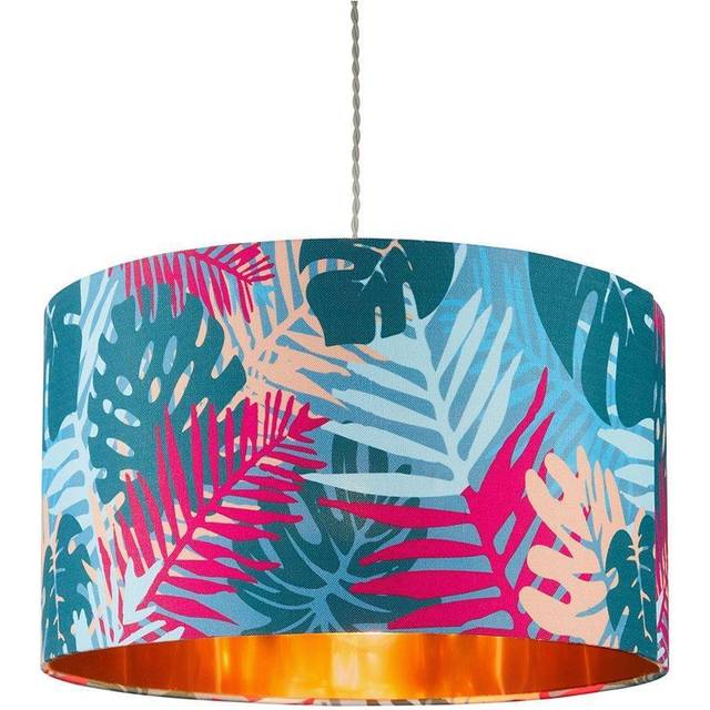 Tropical Pendant with Copper Metallic Inner