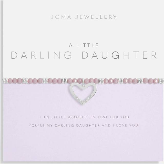 Live Life In Colour Darling Daughter Silver And Lilac 17.5cm Bracelet 6227