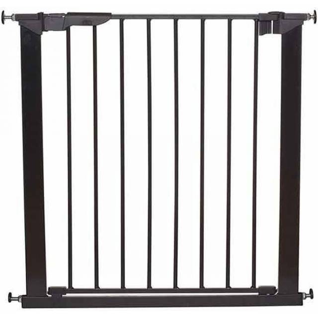BabyDan Premier, extra bred tryckpassad trappgrind, täcker öppningar mellan 132,5-138,7 cm/52,2-54,6 tum, babygrind/säkerhetsgrind, metall, svart, tillverkad i Danmark – (husdjursgrind/hundgrind)