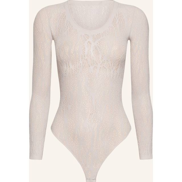 Wolford SNAKE LACE STRING BODY platinum Platinum Small