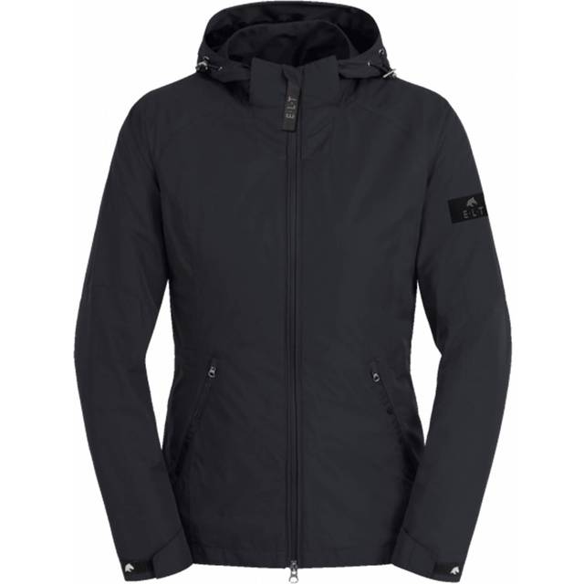 Waterproof hooded riding jacket ELT Hamburg - Noir