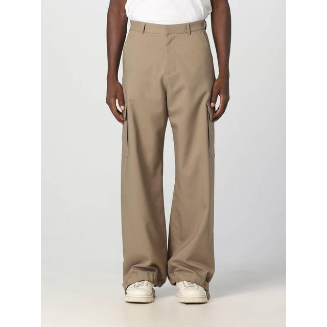 Off-White Men&#39;s Technical Fabric Cargo Pants in Beige | Size 48 | OMCF037F23FAB004 Color 6161 (48)
