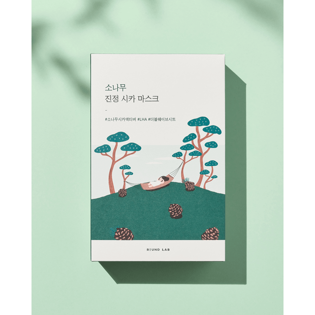 ROUND LAB - Pine Calming Cica Mask Set 27ml x 10 sheets