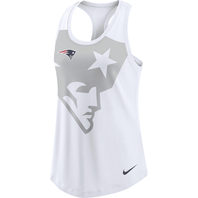 New England Patriots Nike Triblend Racerback Tank - Womens