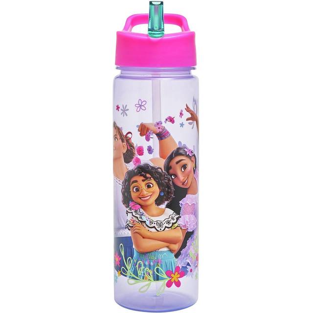 Encanto Water Bottle Flip Up Straw 600ml Ã¢ Official Disney Merchandise by Polar Gear Ã¢ Kids Reusable Non Spill - BPA Free - Recyclable Plastic -