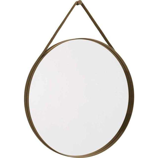 HAY Strap Mirror spegel Ø70 cm Light brown