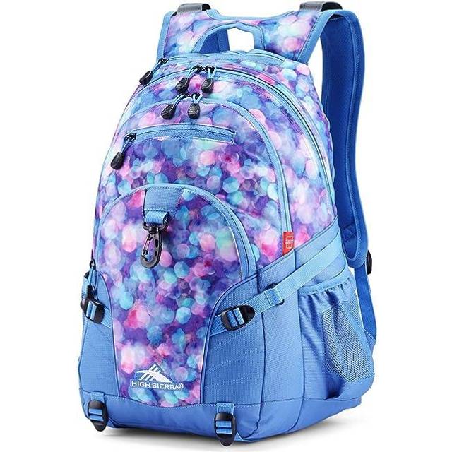 High Sierra Loop-Backpack, School, Travel, or Work Bookbag with tablet-sleeve, Shine Blue/Lapis, One Size