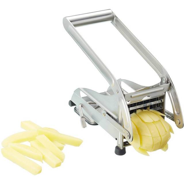 Stainless Steel Potato Chipper - Silver - One Size