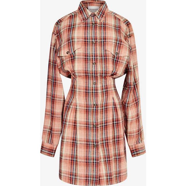 Isabel Marant Étoile Liliane Cotton and Linen-Blend Shirt Dress - FR 40/UK 12 - Orange