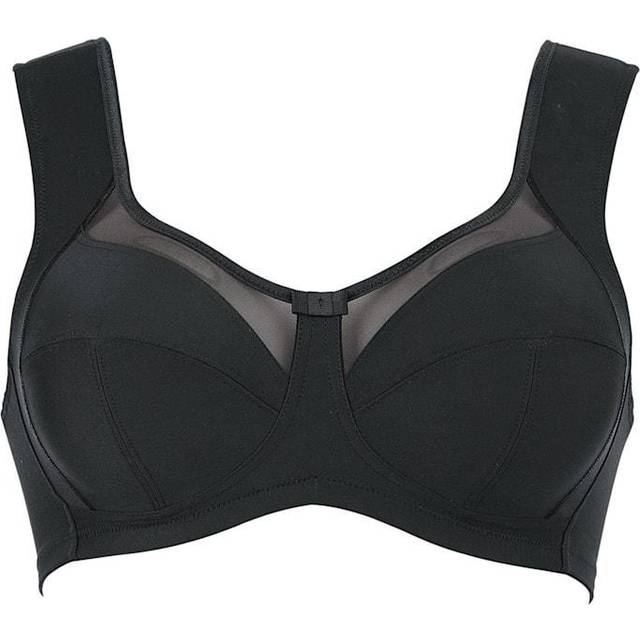 Anita Womens Clara Support Soft Cup Bra - Black Polyamide - Size 46E