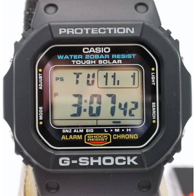 Casio g-shock g-5600ue-1jf origin tough solar digital chronograph men`s watch