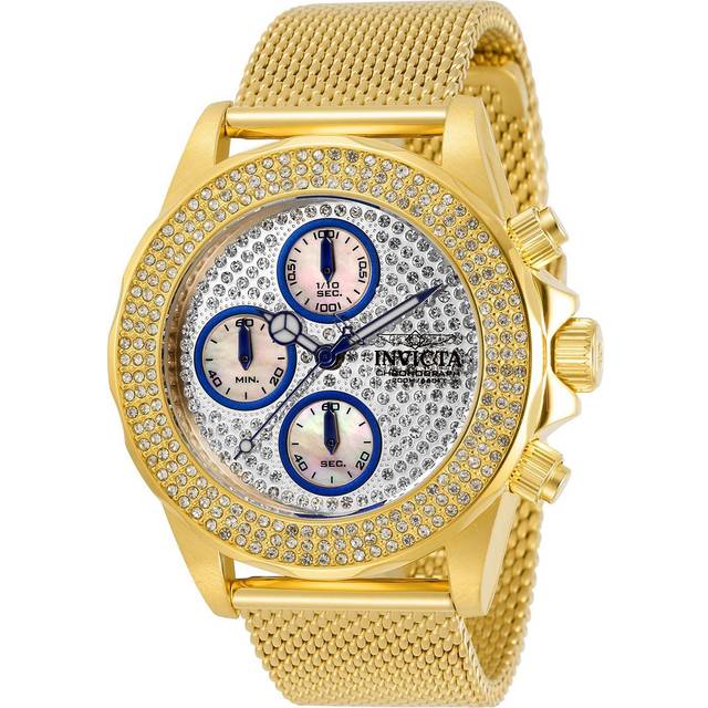 Invicta 32935 Womens Pro Diver Quartz Multifunction Dial Watch, Silver & White