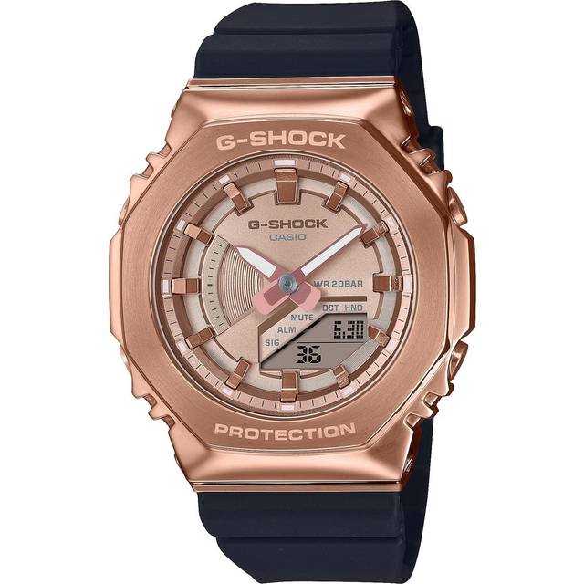 Casio g-shock quartz octagon metal covered men's watch black gm-s2100pg-1a4jf