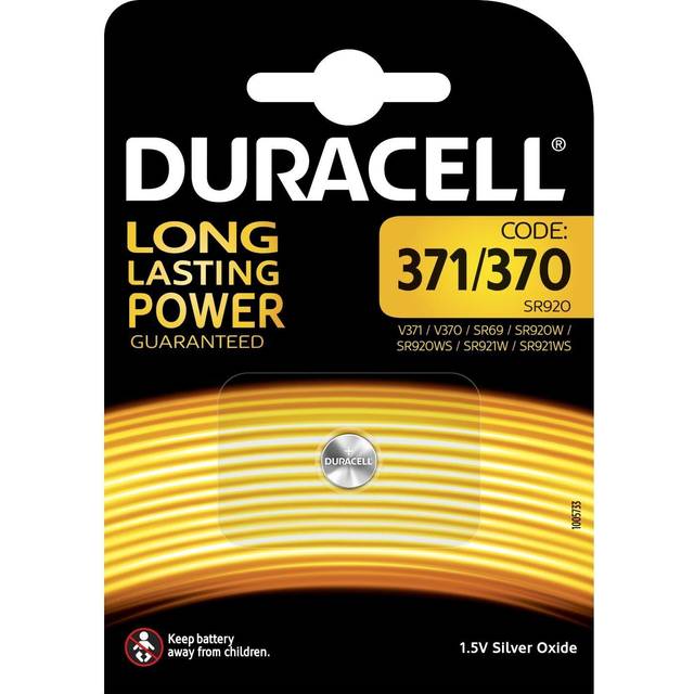 Duracell D371 Silver Oxide Button Cell Battery 370/371 SR920 1.5V ...