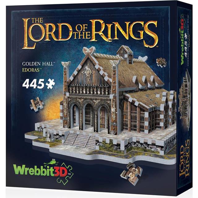 The Lord of the Rings - Golden Hall - Edoras 3D Puzzle: 445 Pcs