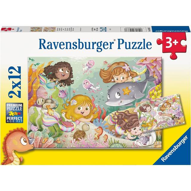 Ravensburger Pussel: Fairies and Mermaids 2x12 Bitar