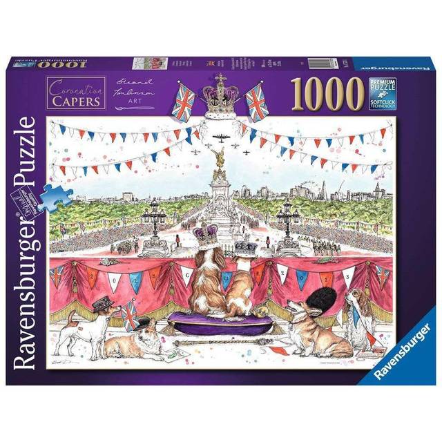 Ravensburger King Charles III 2023 Coronation Capers 1000 Piece Jigsaw Puzzle for Adults and Kids Age 12 Years Up - Eleanor Tomlinson