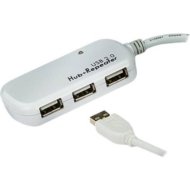 12m 4-port USB 2.0 Extender Cable (Daisy-chaining up to 60m)