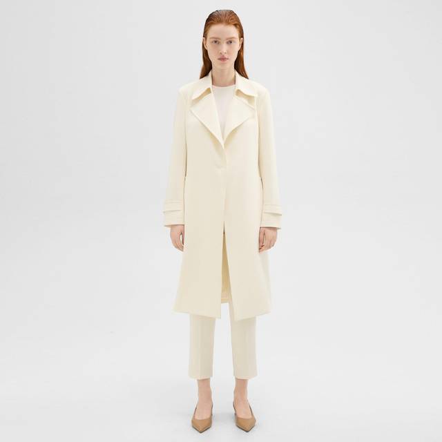 Oaklane Trench - Cream - Large