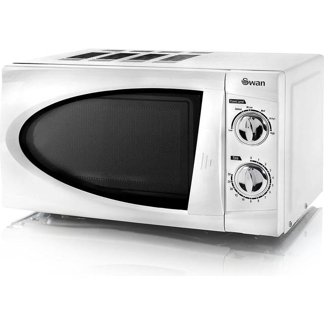Swan SM3090N 800W 20L Manual Solo Microwave - White, White