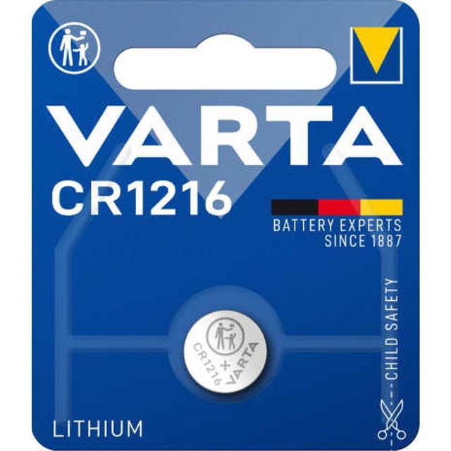 Knappcellsbatteri CR1216 Litium Varta