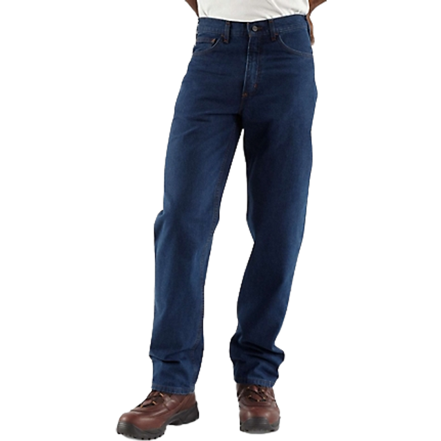 Carhartt mens Flame Resistant Signature Denim Relaxed Fit jeans  Denim