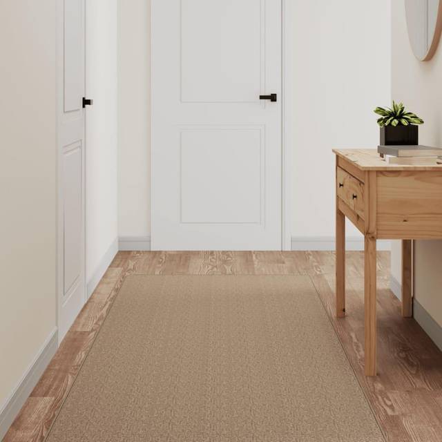 vidaXL Carpet Runner Sisal Look Sand 80x250 cm - Brown