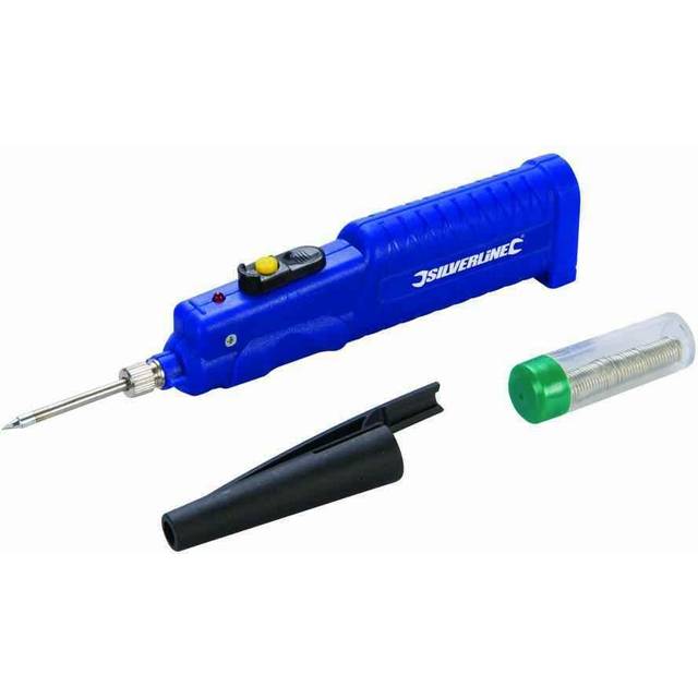 Silverline Battery-powered Soldering Iron 8w 8w -  8w iron soldering silverline batterypowered 3 220772 x aa