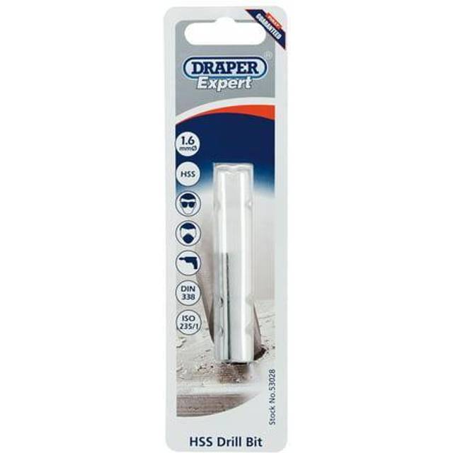 Draper Expert HSS Metric Tap Drill Bit 1.6mm