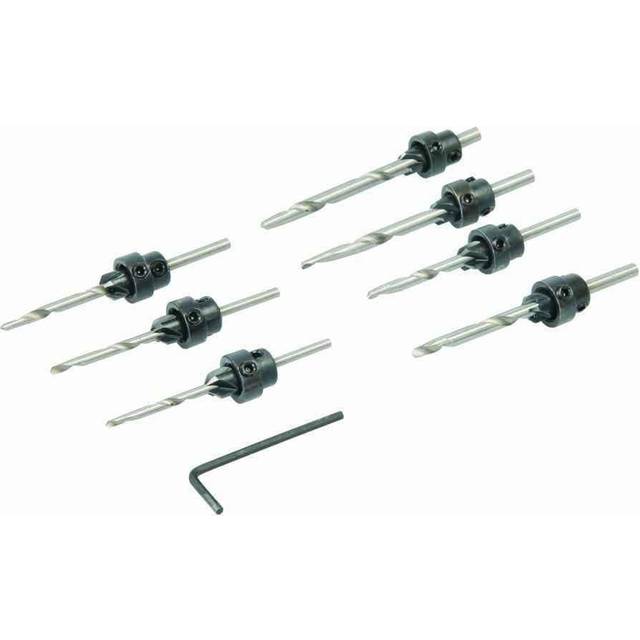 Silverline Drill & Countersink Set 7pce - 3 - 6mm