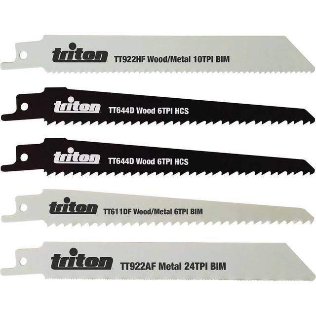 Triton Reciprocating Saw Blade Set 5 Piece 150mm