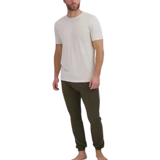 Hanes Men's French Terry Sleep Set - Oatmeal Xlarge (Xlarge)