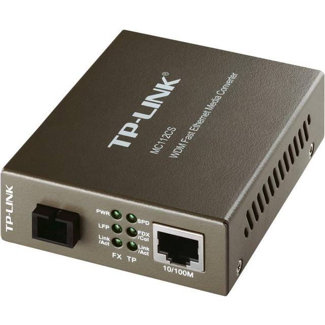 TP-Link MC112CS 10/100 Mbps RJ45 to 100 Mbps Single-mode SC WDM Bi-Directional Fiber Converter